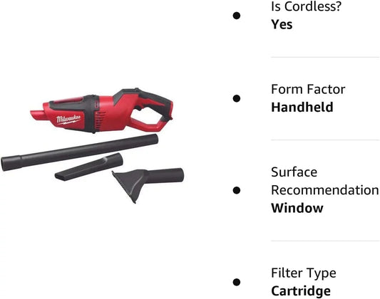 M12 12-Volt Lithium-Ion Cordless Compact Vacuum (Tool-Only) 0850-20