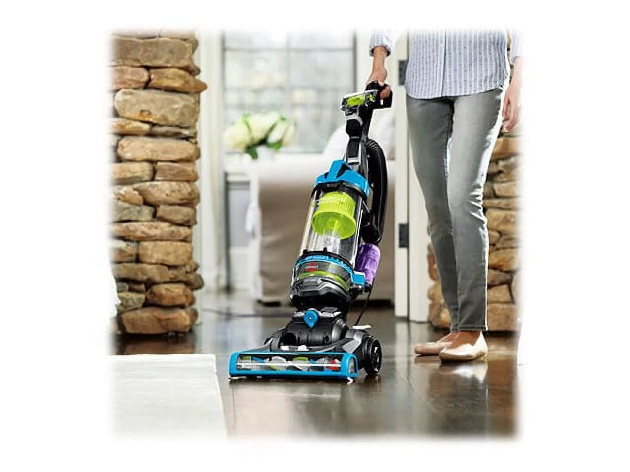 BISSELL PowerEase 2253 Swivel Rewind Pet Vacuum in Blue