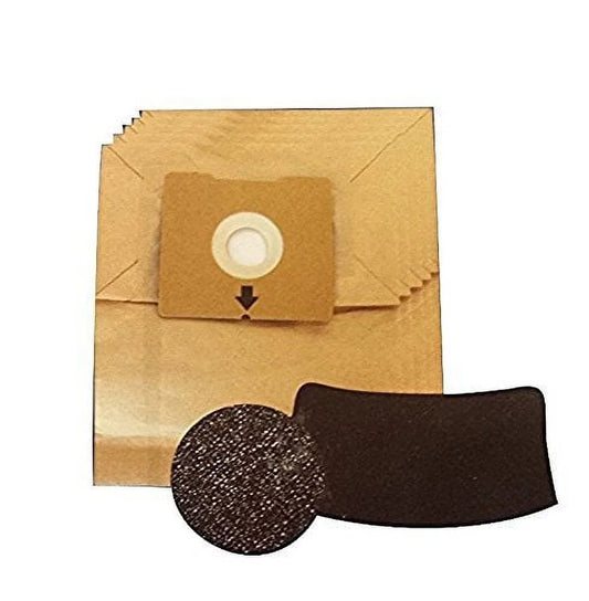 Compatible with Bissell 1480 Bags (5) and Filters (2) Kit for Zing Cannister Vacuum