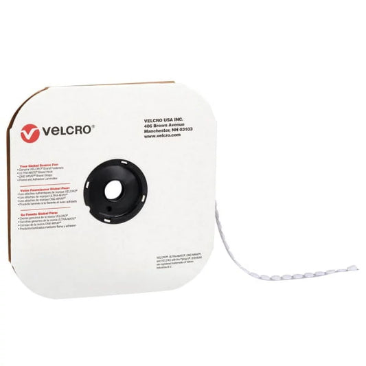 VELCRO Brand Velcro Tape Individual Dots Hook 5/8 White 1200/Case VEL172