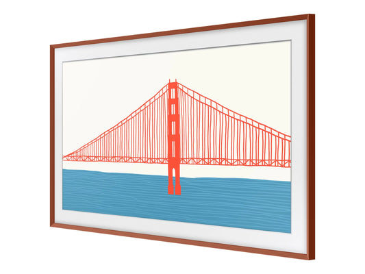 Samsung VG-SCFA55TRCZA - Decorative frame for TV - 55 - Beveled - Red - for Samsung GQ55LS03AAU, QE55LS03AAU, QE55LS03AU, QN55LS03AAF