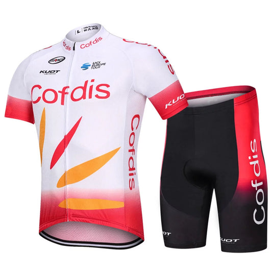 Men's Cycling Jersey Set Breathable Quick-Dry MTB Road Bike Cycling Clothing Set Short Sleeve Biking Shirt with 3D Gel Padded Shorts