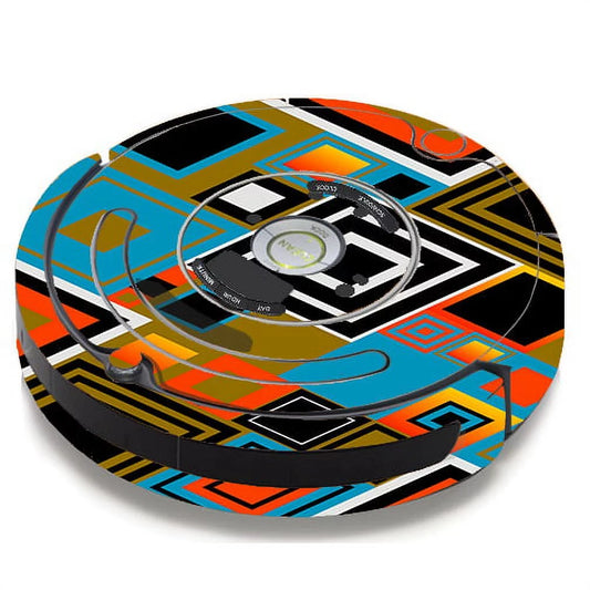 Skin Decal For Irobot Roomba 650 655 Vacuum / Retro Vintage Style
