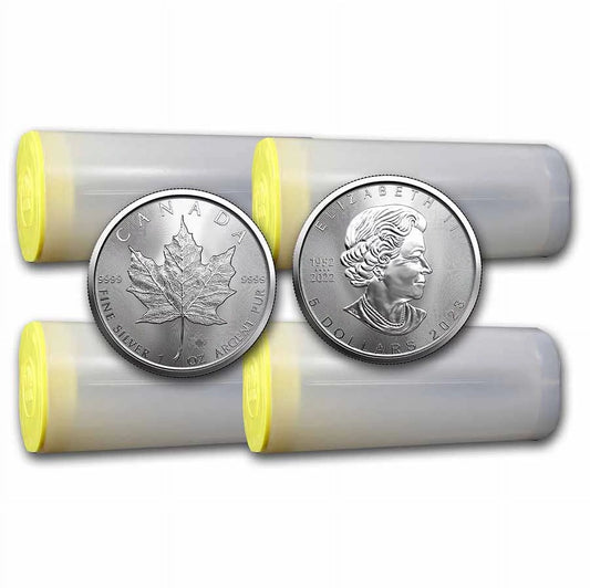 2023 Canada 1 oz Silver Maple Leaf BU (Lot of 100) - Walmart