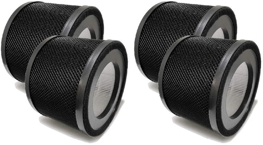 True HEPA Replacement Filter Compatible with TaoTronics TT-AP001 Air Purifier, 4 Filters