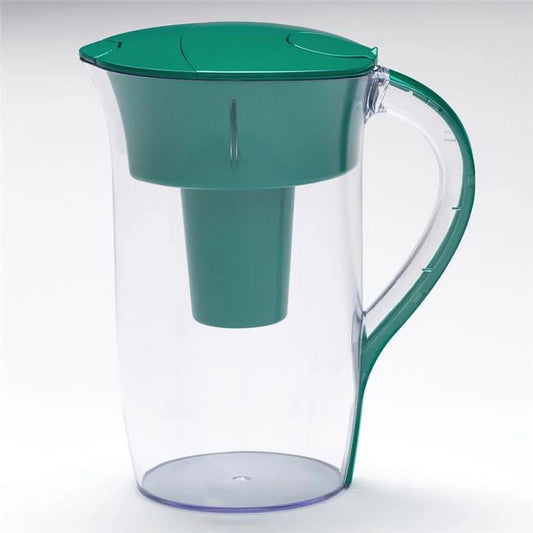EcoFilter 10 Cups Water Filter Pitcher, Clear & Green