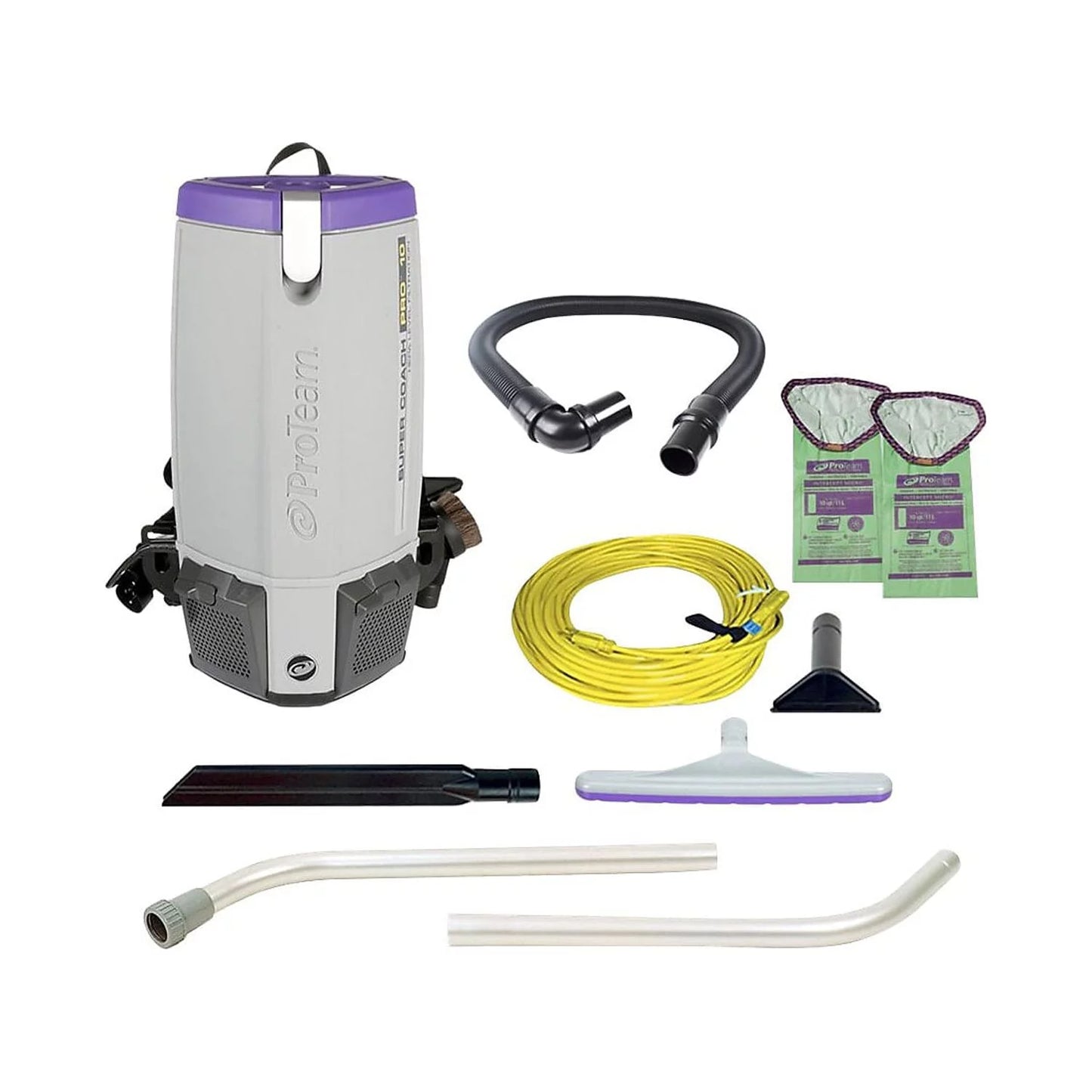 Proteam Backpack Vacuum,Reusable Bag,12 lb.  107303