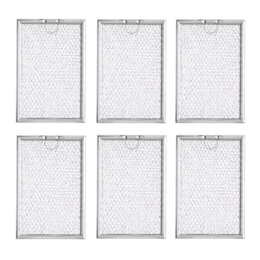 Filter Everything Replacement Filters Compatible With HD Supply 304506 Aluminum Filters - 5 x 7-5/8 x 3/32 (6-Pack)