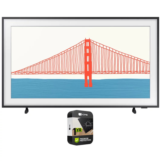 Samsung QN43LS03AA 43 inch the Frame QLED 4K Smart TV (2021) Bundle with Premium Extended Warranty