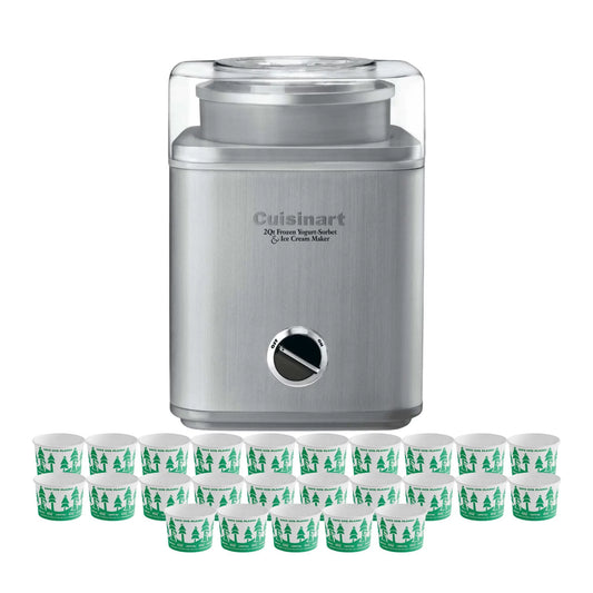 Cuisinart ICE-30BC Pure Indulgence 2-Qt Frozen Yogurt and Ice Cream Maker Bundle