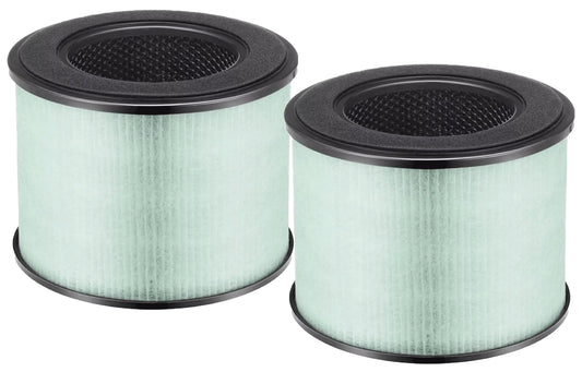 Nispira BS-08 3-in-1 HEPA Air Filter Replacement Compatible with Partu BS-08 Air Purifier, 2 Packs (NOT FOR BS-03)