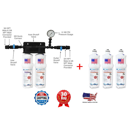 AFC Brand , Water Filter System , Model # AFC-2S-18S , Compatible with - 5 Filters - Made in U.S.A.
