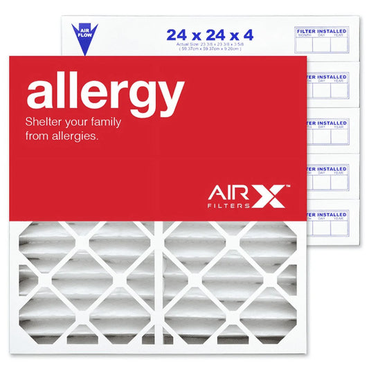 AIRx Filters 24x24x4 MERV 11 HVAC AC Furnace Air Filter Replacement for Honeywell FC40R1078, Allergy 6-Pack, Made in the USA