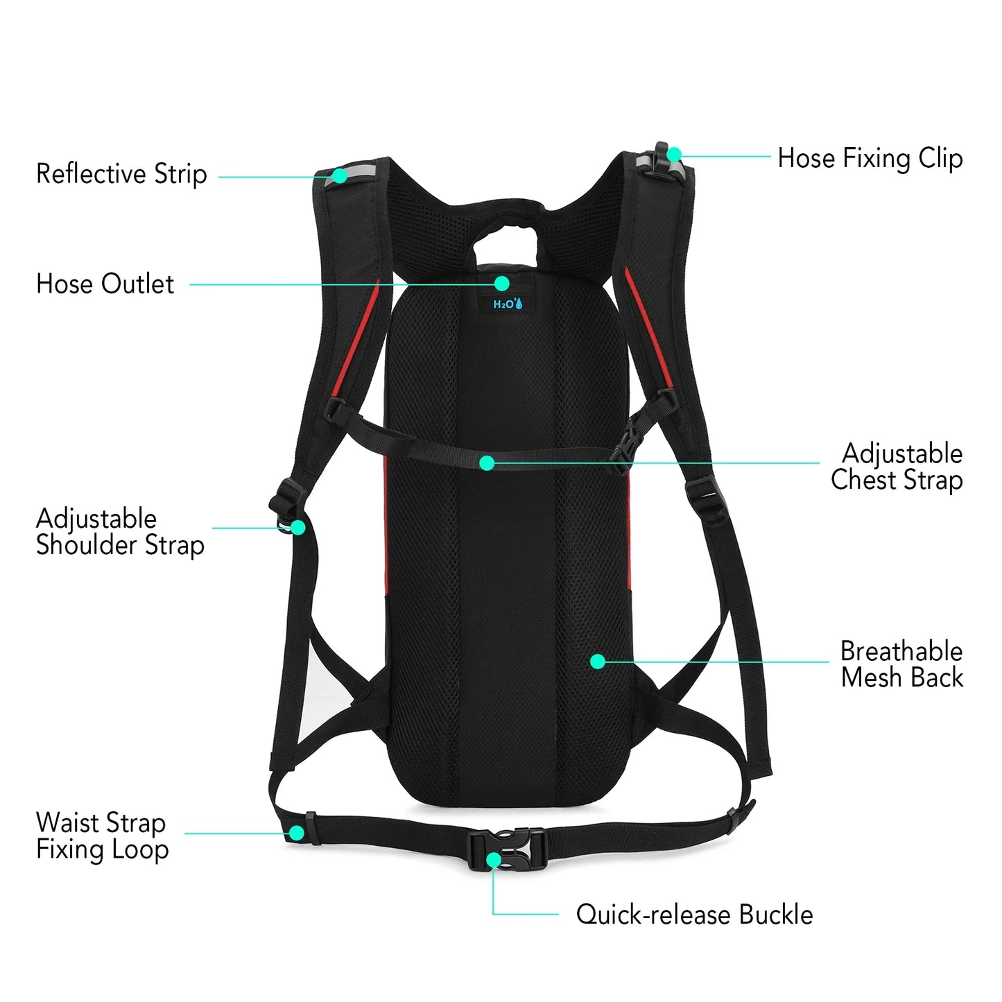 JUNLETU Cycling Pack,Breathable Bike Breathable Bike Outdoor