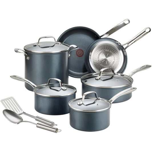 T-fal Platinum Nonstick Cookware Set with Induction Base, Unlimited Cookware Collection, 12 Piece