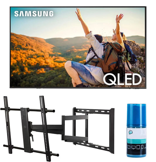 Samsung QN65Q60CAFXZA 65 QLED 4K Quantum HDR Dual LED Smart TV with a Walts TV Large/Extra Large Full Motion Mount for 43-90 Compatible TV's and Walts HDTV Screen Cleaner Kit (2023)