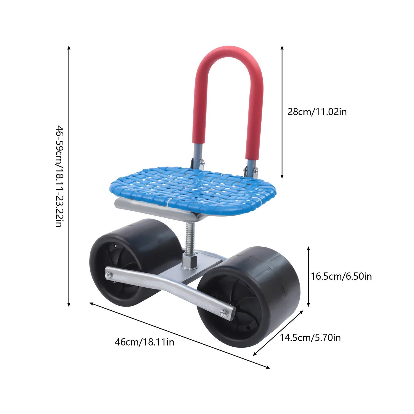 TOOL1SHOoo   Garden Cart Movable Work Adjustable Planting Seat