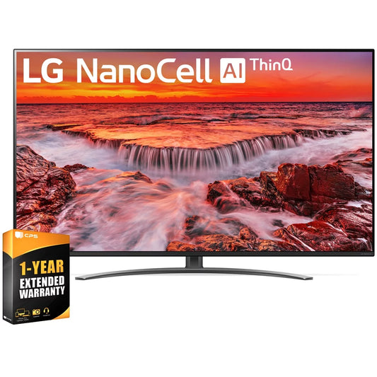 LG 55NANO81ANA 55 inch Nano 8 Series Class 4K Smart UHD NanoCell TV with AI ThinQ 2020 Bundle with 1 Year Extended Warranty(55NANO81 55 TV)