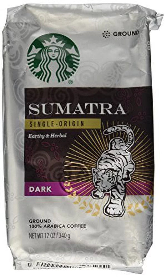 Starbucks Ground Coffee Dark Sumatra Net Wt 12 oz(340g) (Pack of 16)
