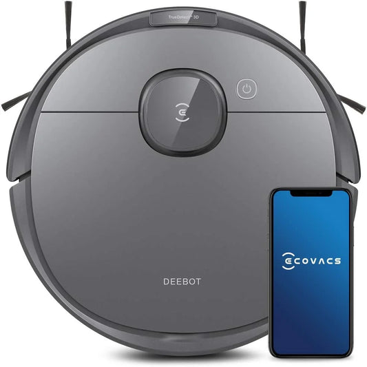 Open Box Ecovacs Deebot Ozmo T8 Robot Vacuum Mop Cleaner Precise DLX11-45 - Grey