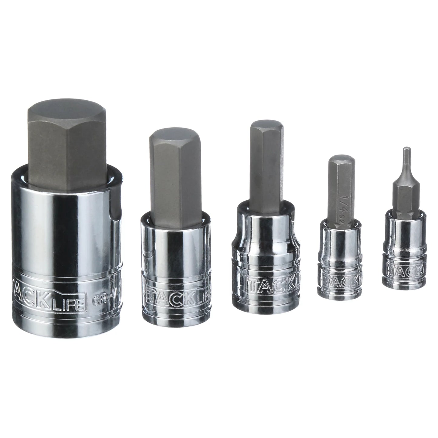 Tacklife Master Hex Bit Socket Set, S2 Steel