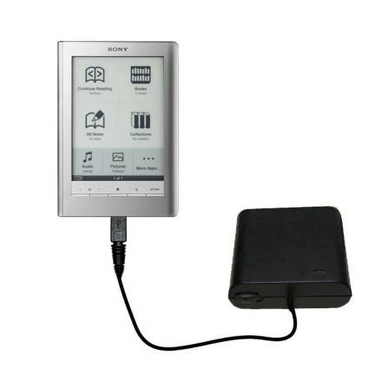 Portable Emergency AA Battery Charger Extender suitable for the Sony PRS-600 Reader Touch Edition - with Gomadic Brand TipExchange Technology