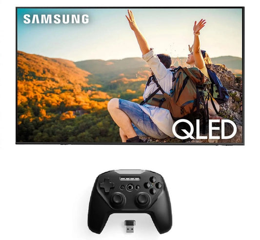 Samsung QN85Q70CAFXZA 85 Inch QLED 4K Quantum HDR Dual LED Smart TV with a SteelSeries STRATUS-DUO Controller with 2.4GHz and Bluetooth Options (2023)
