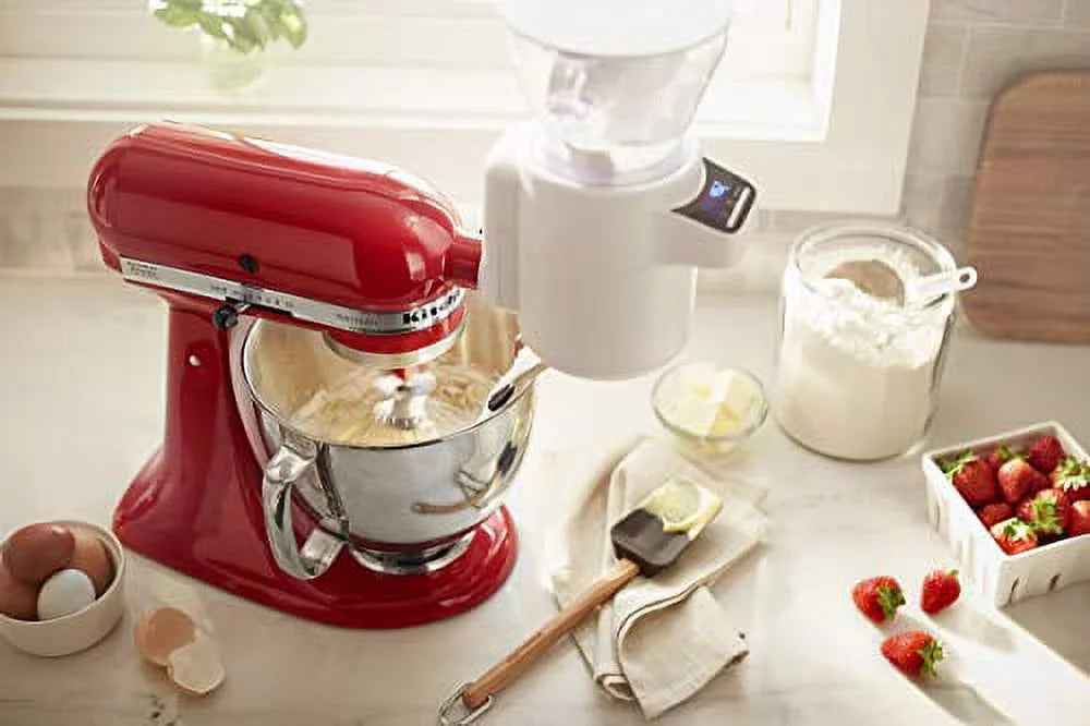 KitchenAid RKSMSFTA Sifter + Scale Attachment, 4 Cup, White (Used)