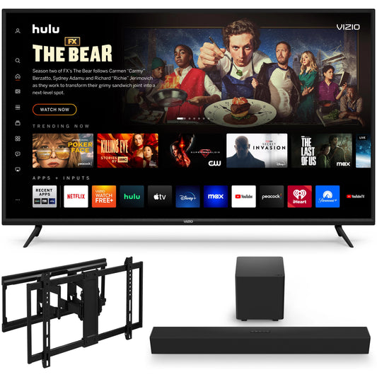 VIZIO 65 V655-J 4K TV with onn. Ultra-Slim Full Motion TV Wall Mount, 50-86and VIZIO 2.1 Home Theater Sound Bar, DTS:X, Wireless Subwoofer SB3221n-J6	152