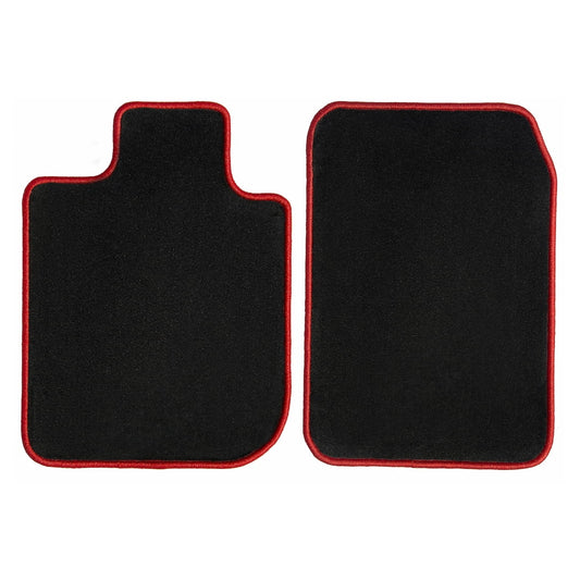 GGBAILEY Ford Escape Black with Red Edging Carpet Car Mats / Floor Mats, Custom Fit for 2013, 2014, 2015, 2016, 2017, 2018, 2019 - Driver & Passenger Mats