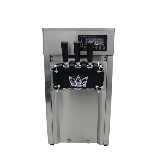 TECHTONGDA Ice Cream Machine 3 Flavor Soft Ice Cream Maker Frozen Yogurt Gelato with LED Display