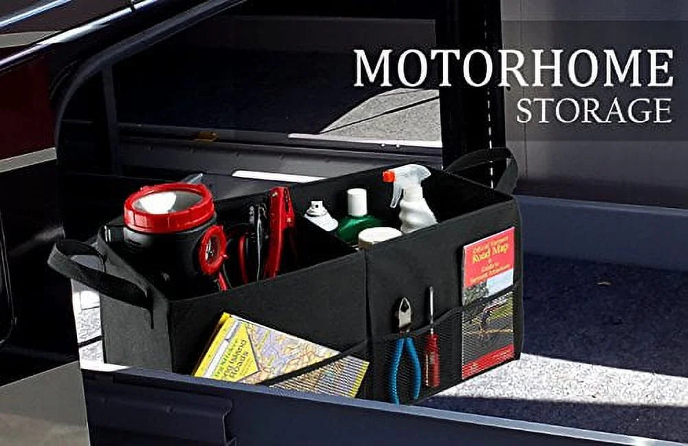 Fold Away Car Trunk Organizer, Black