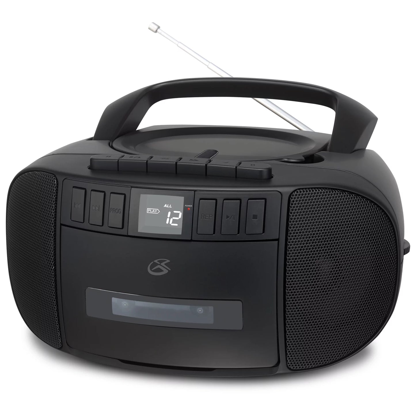 GPX Cassette/CD/Radio Boombox, Black, BCA209B