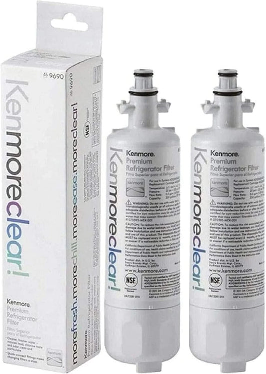 2 Pack Compatible with Kenmore 9690 469690 46-9690 Refrigerator Water Filter