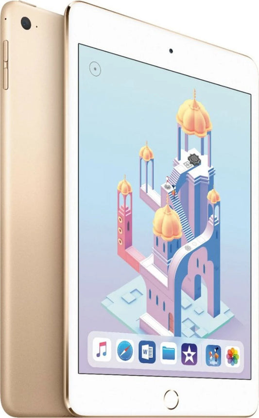 Restored Apple iPad Mini 4 MK9Q2LL/A 7.9-Inch, 128GB, Wi-Fi, iOS 9, Gold - 4th Gen - New (Refurbished)