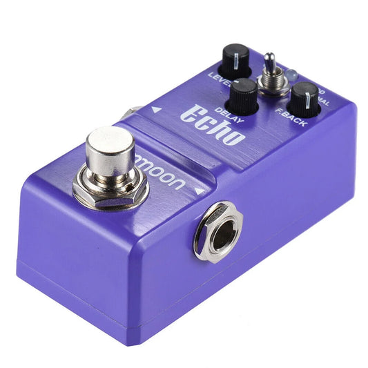 ammoon Effect Pedal,Series Delay Bypass Aluminum Alloy Delay Pedal Alloy Body Nano Series Pedal Bypass pédale d'effet Body Pedal Alloy Series Body Enhanced Musical d'effet Body Bypass Body Bypass en