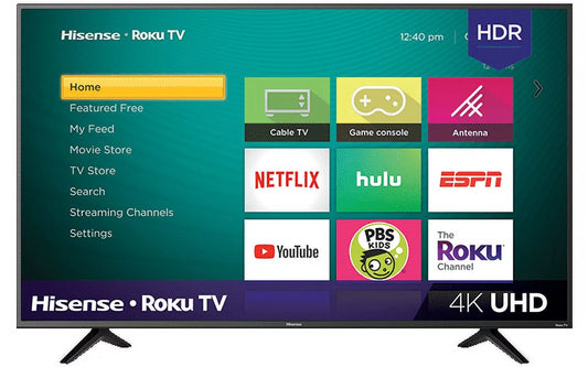 Restored Hisense 43 Class 4K (2160p) HDR Roku Smart TV (Refurbished)