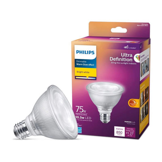 1 Pc, Philips Par30 E26 (Medium) Led Bulb Bright White 75 Watt Equivalence 1 Pk