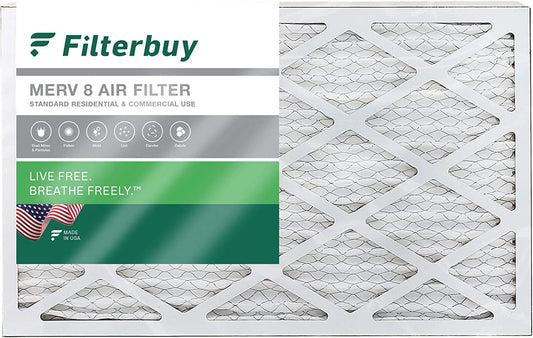 Filterbuy 10x30x1 MERV 8 Pleated HVAC AC Furnace Air Filters (1-Pack)