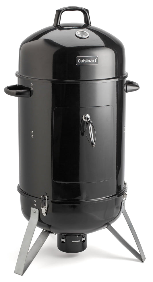 Cuisinart COS-118 Vertical 18 Inch Charcoal Smoker Grill with Dual Vents, Black
