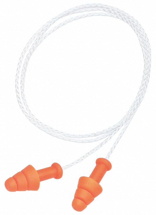 HONEYWELL HOWARD LEIGHT Ear Plugs,Reusable,25dB,Orange,PK100 SMF-30W-P