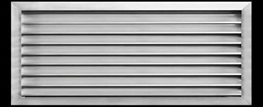36w X 22h Aluminum Outdoor Weather Proof Louver - Rain & Waterproof Air Vent with Screen Mesh - HVAC Grille - Aluminum [Outer Dimensions 37.75?w x 23.75?h]