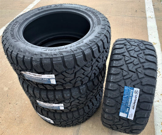 Set of 4 (FOUR) Lancaster LS-57 R/T LT 33X12.50R20 Load E (10 Ply) RT Rugged Terrain Tires