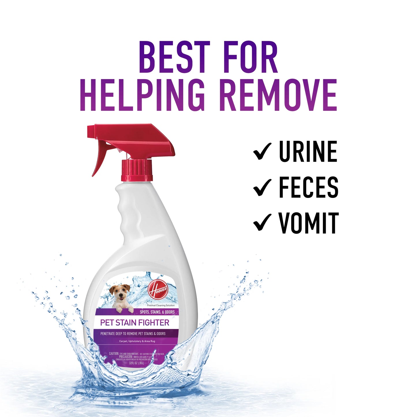 Hoover Pet Spot & Stain Remover Pretreat, 32Oz, AH30900