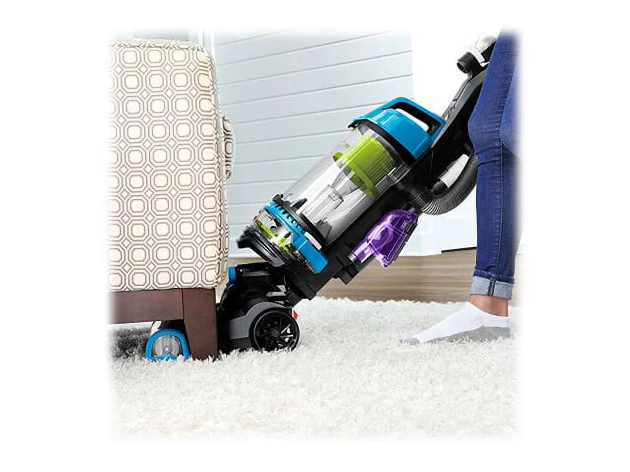BISSELL PowerEase 2253 Swivel Rewind Pet Vacuum in Blue