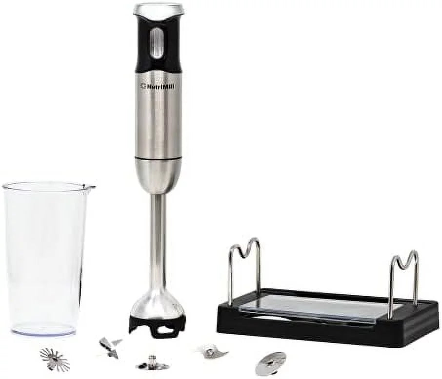 Immersion Stick Hand Blender With 5 Multifunctional Nutriblend Blades