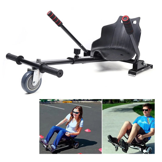 16.8V/2AH Go Kart Car Stand, Two Wheel Kart Hoverkart for Electric Scooter Adult Balance Scooter Kart Seat
