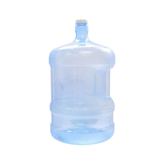Plastic Water Bottle 5 Gallons Jug Container with Cap, Easy Grip Carry Handle
