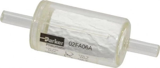 Parker FRL 02FA06A Miniature Coalescing Filter: 1/4 Port, 100 Max psi, 0.01 micron