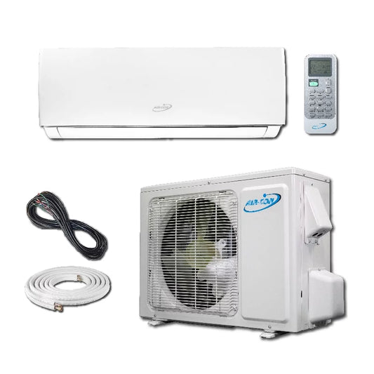Air-Con Serene Series 18,000 BTU (1.5 Ton) 220V 17 SEER2 Ductless Mini Split Air Conditioner and Heat Pump with 15ft Installation Kit